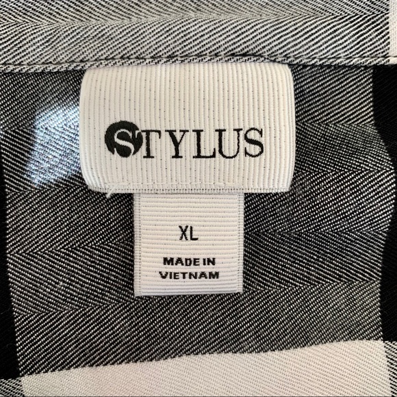 Stylus Kid’s Black Gingham Button Down Shirt XL - Picture 8 of 10